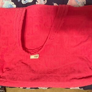 Victoria's Secret Hot Pink Logo-Embossed Tote